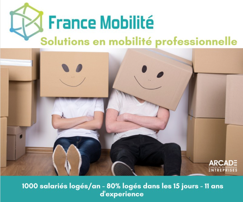 France Mobilité est partenaire d'ARCADE ENTREPRISES et vous accompagne dans votre Mobilité géographique - mobilité professionnelle